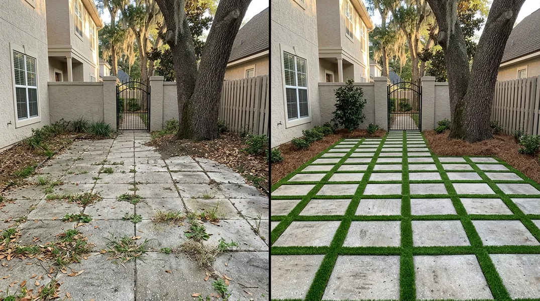 Result artificial grass installation in Jacksonville - Jacksonville Turf Installation